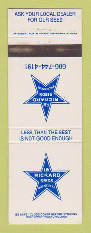 Matchbook Cover - FW Rickard Seeds Winchester KY