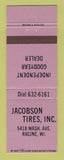 Matchbook Cover - Jacobson Tires Goodyear Racine WI LAVENDER