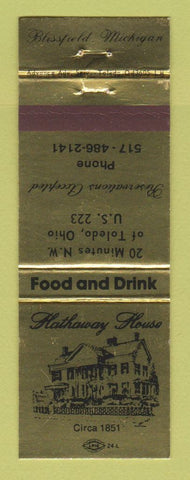 Matchbook Cover - Hathaway House Restaurant Toledo OH