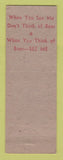 Matchbook Cover - Jos La Franca Beer Distributor Pittsburgh PA