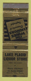 Matchbook Cover - Lake Placid Liquor Store NY