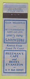 Matchbook Cover - Freeman's Cafe Hotel Evanston WY WEAR