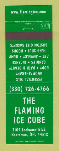 Matchbook Cover - Flaming Ice Club Boardman OH Jewelry Essential Oils