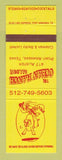 Matchbook Cover - The Ocean Ranch Saloon Port Aransas TX