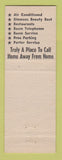 Matchbook Cover - Colony Hotel Courts Nashville TN Columbus GA