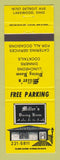 Matchbook Cover - Miller's Dining Room Lakewood OH