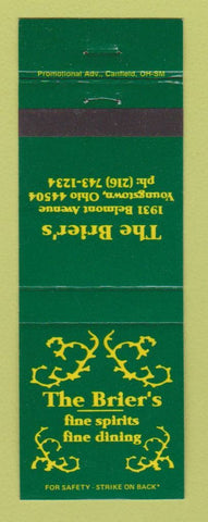 Matchbook Cover - Brier's Youngstown OH