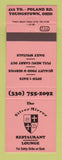 Matchbook Cover - Silver Mirror Restaurant Youngstown OH NEON RED