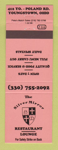 Matchbook Cover - Silver Mirror Restaurant Youngstown OH NEON RED