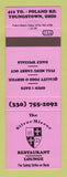 Matchbook Cover - Silver Mirror Restaurant Youngstown OH NEON PINK