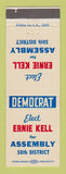 Matchbook Cover - Ernie Kell Assembly Election 58th District CA? California?