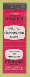 Matchbook Cover - Ediswan Mazda Radio Tubes England UK WEAR