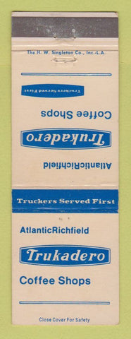 Matchbook Cover - Atlantic Richfield Trukadero oil gas Coffee Shops