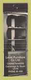Matchbook Cover - Levin Furniture Company New Zealand Full Length
