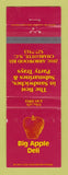 Matchbook Cover - Big Apple Deli Charlotte NC WEAR