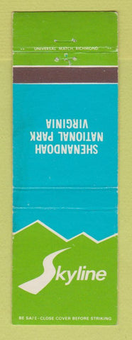 Matchbook Cover - Skyline Shenandoah National Park VA