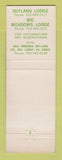 Matchbook Cover - Skyline Shenandoah National Park VA