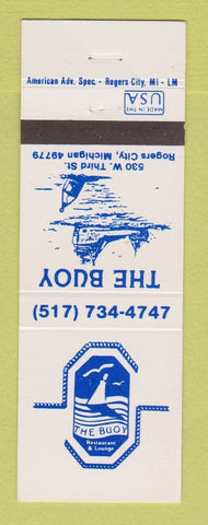 Matchbook Cover - The Buoy Restaurant Rogers City MI