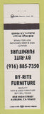 Matchbook Cover - By Rite Furniture Auburn CA