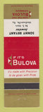 Matchbook Cover - Bulova Watches Sonny Bryant Jewelry Madisonville KY