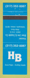 Matchbook Cover - Hoosier Blue Line Indianapolis IN Diazo Paper