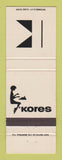 Matchbook Cover - Kores Copy Paper Ink QC? WEAR