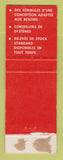 Matchbook Cover - ABF Toronto ON Montreal QC Automated Formules WORN BACK