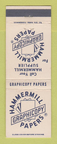 Matchbook Cover - Hammermill Graphicopy Papers