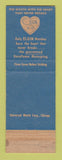 Matchbook Cover - Elgin Watches JC Greenya Jewelry Williamsport PA