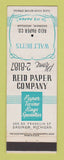 Matchbook Cover - Reid Paper Company Walt Butts Saginaw MI