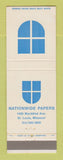 Matchbook Cover - Nationwide Papers St Louis MO