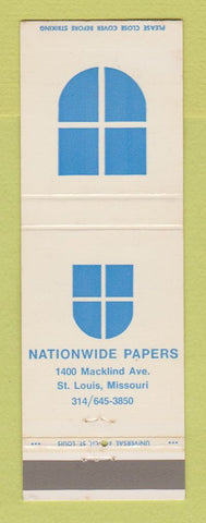 Matchbook Cover - Nationwide Papers St Louis MO