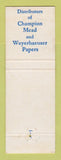 Matchbook Cover - Nationwide Papers St Louis MO