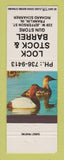 Matchbook Cover - Lock Stock Barrel Gun Store Franklin IN