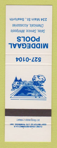 Matchbook Cover - Middegaal Swimming Pools Seaforth ON