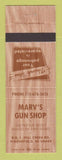Matchbook Cover - Marv's Gun Shop Marshfield WI
