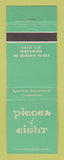 Matchbook Cover - Pieces of Eight Milwaukee WI