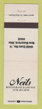 Matchbook Cover - Neils Restaurant Lounge New Waterford OH