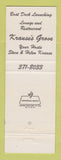 Matchbook Cover - Krause's Restaurant and Grove Clifton Park NY