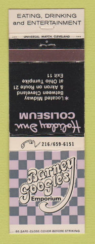 Matchbook Cover Holiday Inn Coliseum Barney Google's Emporium Richfield OH WEAR