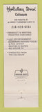 Matchbook Cover Holiday Inn Coliseum Barney Google's Emporium Richfield OH WEAR