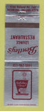Matchbook Cover - Holiday Inn Bentley's Lounge Restaurant Richmond IN