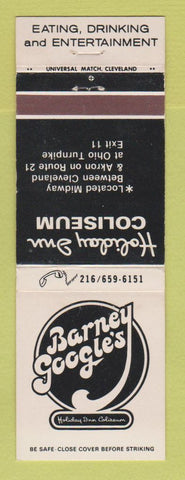 Matchbook Cover Holiday Inn Coliseum Barney Google's Emporium Richfield OH WEAR
