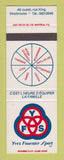 Matchbook Cover - Yves Fournier Sport Sherbrooke QC SAMPLE sporting goods