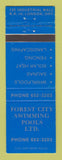Matchbook Cover - Forest City Swimming Pools London ON