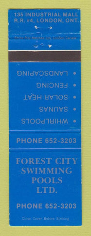 Matchbook Cover - Forest City Swimming Pools London ON