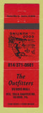 Matchbook Cover - The Outfitters DuBois PA sporting goods