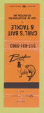 Matchbook Cover - Carl's Bait and Tackle Stanton MI