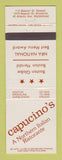 Matchbook Cover - Capucino's Italian Restaurant Newton Brookline Marblehead MA