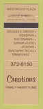 Matchbook Cover - Creations Hair Salon Canada